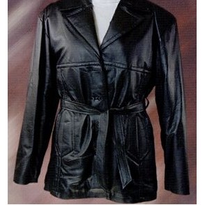 High Quality Soft Nappa Leather Jacket in 3/4 Length