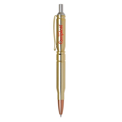 Bullet-I Ballpoint Pen w/Gold Plate Finish