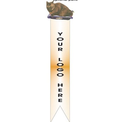 Manx Cat Bookmark w/ Black Back