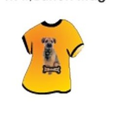 Border Terrier Dog T-Shirt Lapel Pin