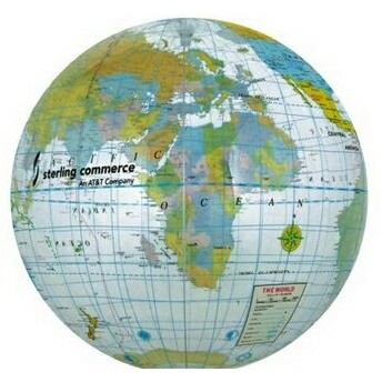 16" Inflatable Clear Globe Beach Ball