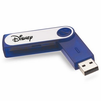 Slick USB Flash Drive w/Key Chain (512 MB)