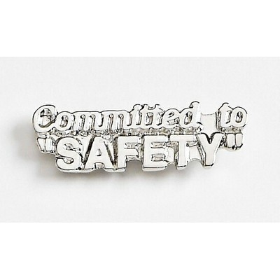 Committed to Safety Marken Design Cast Lapel Pin (Up to 1 1/4")