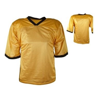 Adult Micro Mesh Full Length Football Jersey Shirt w/Contrasting Neck & Arm Trim