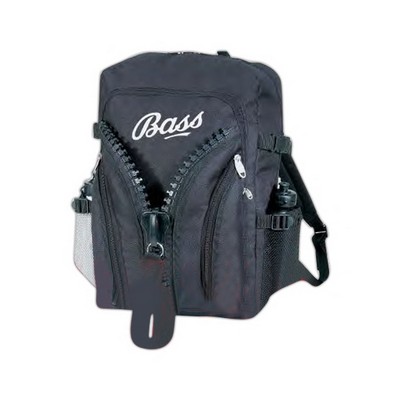 Deluxe 600D Poly Big Zipper Backpack