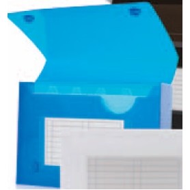 Translucent Blue Index Card Case (5 1/2 x 8 1/4 x 1 1/2)