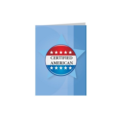 Certified American Patriotic Greeting Card