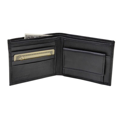 Ashlin® Designer Men's Midnight Black Henley Slim Wallet