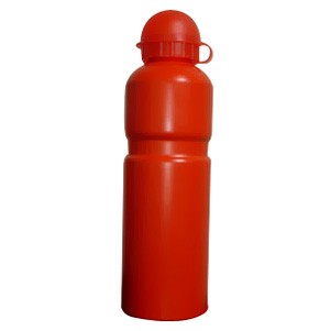 Red Aluminum Water Bottle w/ Dome Cap