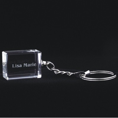 Crystal Rectangular Keychain