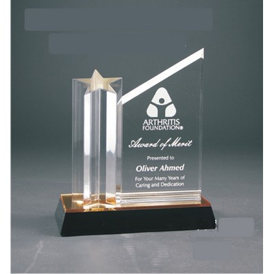 8" Acrylic Star Column Plaque Award