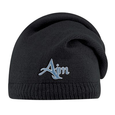 Slouchy Acrylic/Polyester Micro Fleece Board Cap