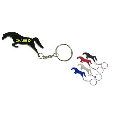 Horse Aluminum Bottle Opener w/Keychain (6 Week Production)