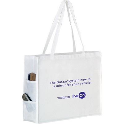 Non Woven Tote Bag 20x6x16 With Side Pockets