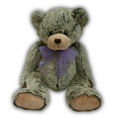 Custom Plush Gray Bear w/ Ribbon