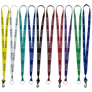 "Auburn" 1/2" Overseas Silkscreen Lanyard (Overseas Production 8-10 Weeks)