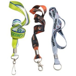 3/4" Full Color Dye Sublimation Lanyard