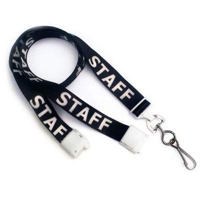 5/8" Dye Sublimated Breakaway Lanyard (Staff)