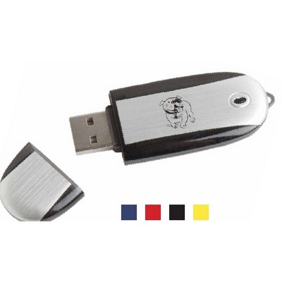 64 GB Oval USB Flash Drive w/Key Chain