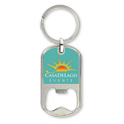 Stainless Steel Dog Tag, Opener Key Ring