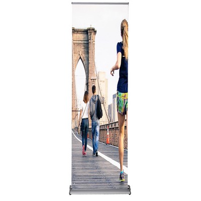 Goldstep Retractable Banner Stand 24" & 84" Graphic