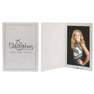 5 x 7 Gray Marble Photo Folder