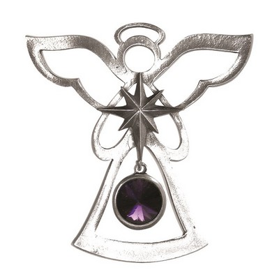 Birthstone Angel Ornament - February