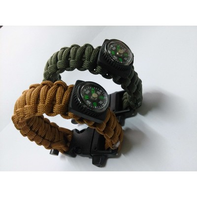 Outdoor Multifuntional Survival Compass Bracelet