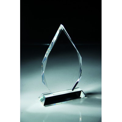 Medium Crystal Teardrop Award