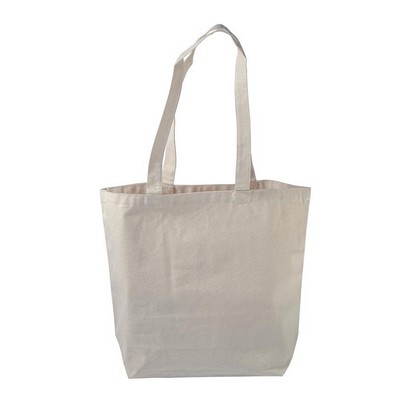 Large Cotton Canvas Tote - Overseas - Natural