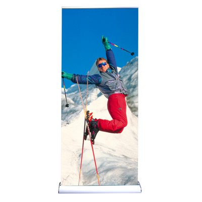 Deluxe Retractable Banner Stand 33.5" x 80"