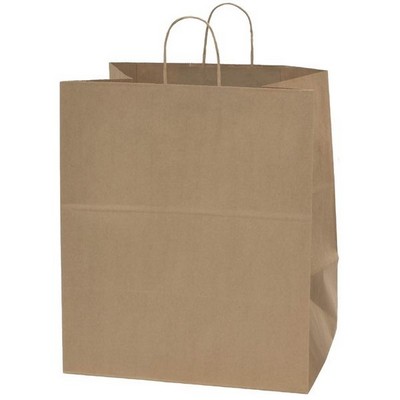 Food Service Natural Kraft Paper Grande Shopping Bag (16"x11"x18¼")