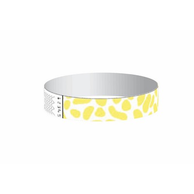 Stock Giraffe Pattern Tyvek Wristband (3/4")