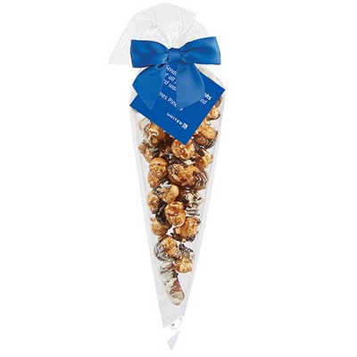 Chocolate Pretzel Popcorn Cone Bag (Small)