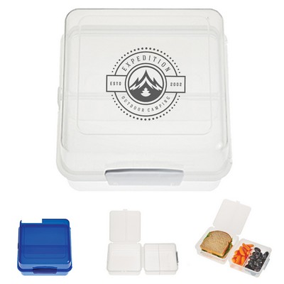 Double-Leveled Meal Container with Handled Box