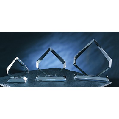 Peach Award optical crystal award/trophy.9"H