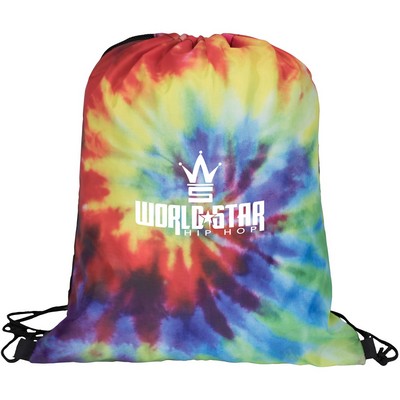 Tie Dye Drawstring Backpack