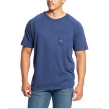 Ariat® Rebar™ Cotton Strong™ Men's Navy Heather T-Shirt