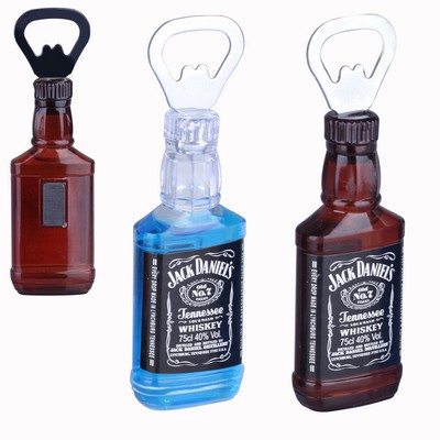 Whiskey Bottle Shape Bottle Opener w/Magnetic