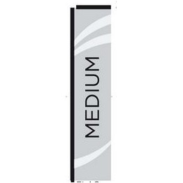 Custom Printed 8' Windchaser™ Vertical Flag Only (1 Side)