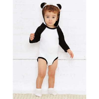 Rabbit Skins Infant Character Hood Long Sleeve Fine Jersey Bodysuit with Ears