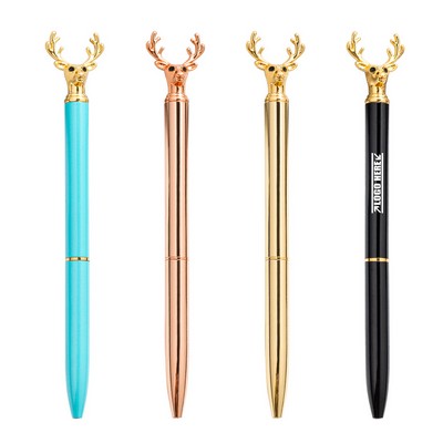 Elegant Dear Head Metal Pen