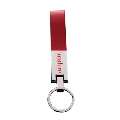 PU Leather Metal Key Tag