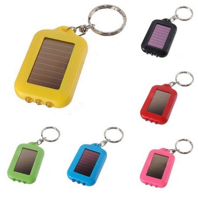 Rectangle Solar LED Keychain