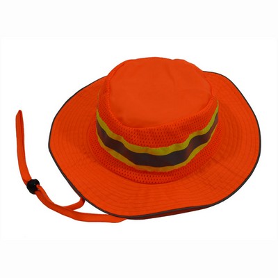 High Visibility Orange Full Brimmed Ranger Style Hats