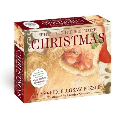 The Night Before Christmas: 550-Piece Jigsaw Puzzle and Book (A 550-Piece