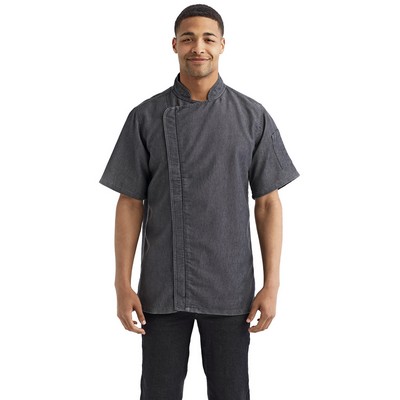 Artisan Collection by Reprime Unisex Zip-Close Short Sleeve Chef's Coat