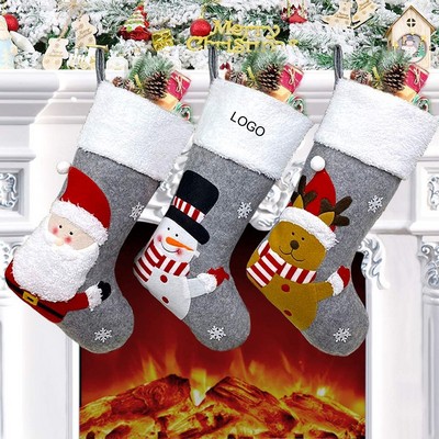 Xmas Character for Family Holiday Decorations, Christmas Hanging Stockings Socks for Christmas Tree