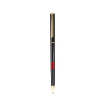 Slim Twist Action Ballpoint Pen / Gold Trim