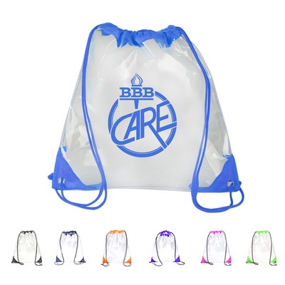 Clear Pvc Drawstring Backpack